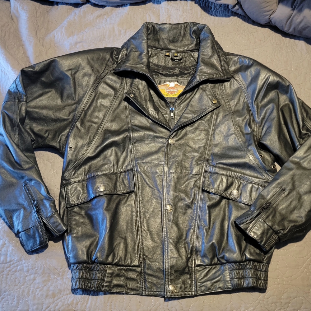 Harley Davidson Men's Black Leather Jacket